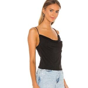 lovers+friends women’s black tank